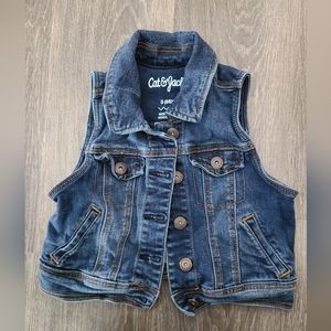 Cat & Jack Girls' denim vest